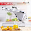 Lemon Squeezer Stainless Steel -CitrusEase Foldable Handheld citrus Squeeze Manual Juicer with Space-Saving Ergonomics Design & Sideways Pivot for Maximum Juice Yield- (Silver).